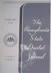 Penssylvania Dental Journal 2/1945 S. Blair Luckie