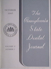 Penssylvania Dental Journal 10/1947 Oral Tumors