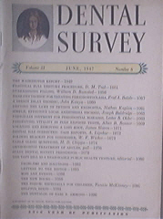 Dental Survey 6/1947 Treating Periodontoclasia