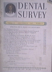 Dental Survey 9/1947 Method of Taking Centric Relation