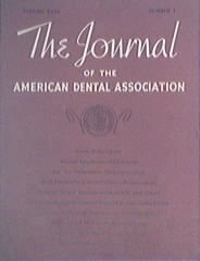 The Journal of the A.D.A. 1/1939 Green Stain,Anesthesia