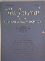 The Journal of the A.D.A. 2/1939 Jaw Fractures,Tomograp