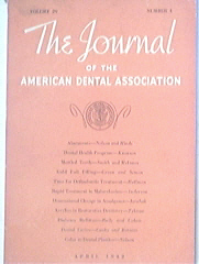 The Journal of the A.D.A. 4/1942 Gold Foil Fillings