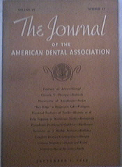 The Journal of the A.D.A. 9/1942 Discoverers of Anesthe