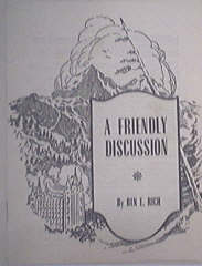 c1950 A Friendly Discussion by Ben E. Rich