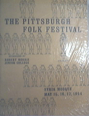 Robert Morris College 1964 Pittsburgh Folk Festial Pgrm