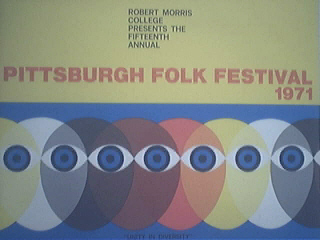 Robert Morris College 1971 Pittsburgh Folk Festial Pgrm