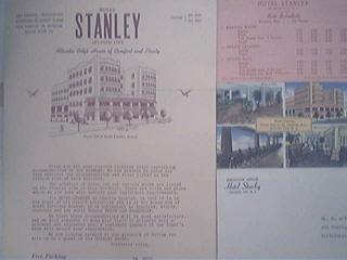 1950's Hotel Stanley Atlantic City Brochure, Postcard