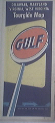 1955 GULF Tourguide Map of Delaware, Maryland