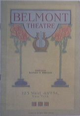 11/16/1925 Belmont Theatre Program ' YOUNG WOODLEY '