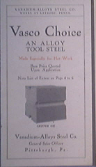 c1920 Vasco Choice Tool Steel For Hot Work Catalog