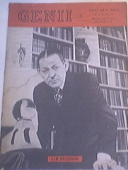 GENII Magazine 1/1945 SAM GROSSMAN cover