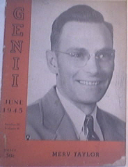 GENII Magazine 6/1945  MERV TAYLOR Cover