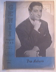 GENII Magazine 8/1945 TOM AURBURN Cover