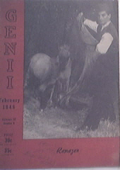 GENII Magazine 2/1946 GREAT Cover of RAMAZA