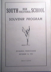 South High Vocational School 9/14/1951 Football Program
