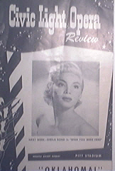 Civic Light Opera Review "Oklahoma!" 1954 Program