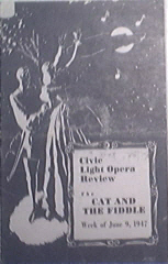 Civic Light Opera Review "The Cat And The Fiddle"6/9/47