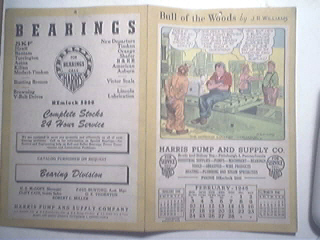 Harris Pump and Supply Co. 2/1946 Cartoon Calendar