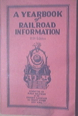 A Yearbook of Railroad Information 1939 Edition