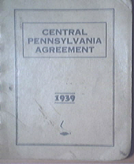 Central PA Coal Producers and UMWA Labor Agreement '39