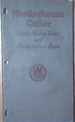 Westinghouse Cutter Handy Wiring Tables Booklet, c1940