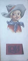 GREAT 1914 Little Cowboy Illustration and Calendar