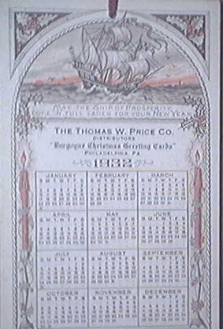 The Tomas W. Price Company 1932 Calendar