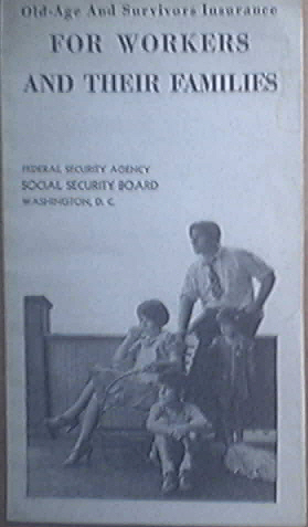 Oct 1944 Old Age And Survivors Insurance Brochure Book