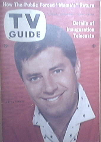 TV Guide Jan 19-25 1957 Jerry Lewis cover
