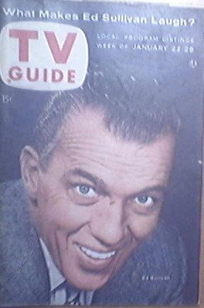TV Guide Jan 22-28 1955 Ed Sullivan cover