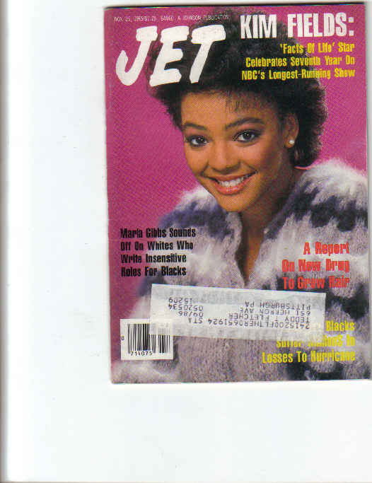 JET Magazine Nov 25, 1985 Kim Fields, Maria Gibbs (click to enlarge)