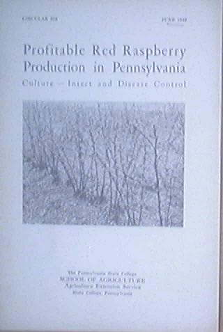 1948 Profitable Red Raspberry Production In Pennsylvani
