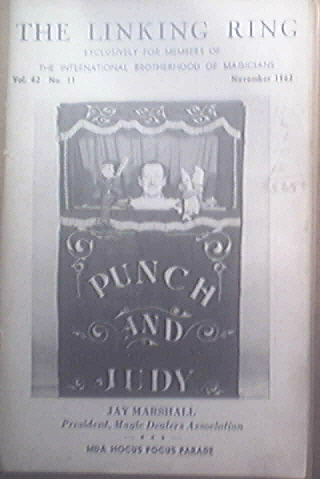 The Linking Ring Magazine 11/1962 PUNCH and JUDY