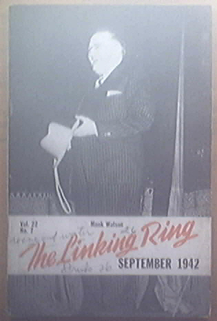 the Linking ring Magazine September 1942 Monk Watson