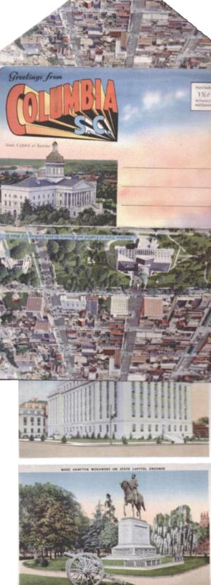 Postcard of Columbia, SC: 1940s