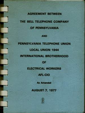 Agreement-Bell Tele Co & PA Tele Union; 1977