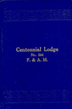 By-Laws of Centennial Lodge; 1922