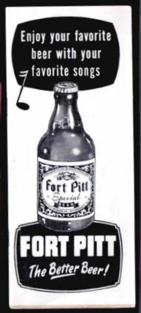 Fort Pitt beer songbook;