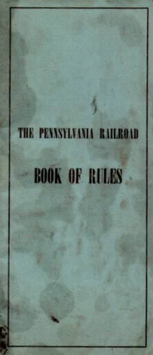 The PRR rulebook; 1951