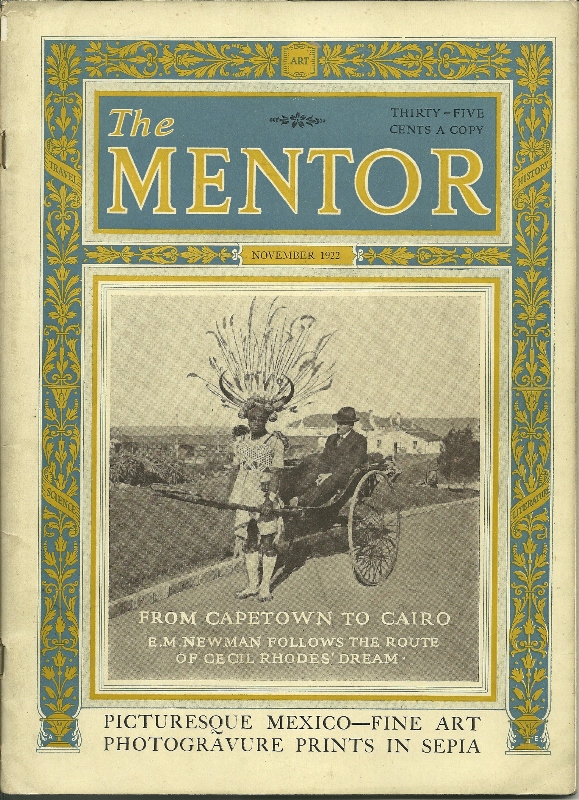 The Mentor Mag NOVEMBER 1922 CAPETOWN-CAIRO (click to enlarge)