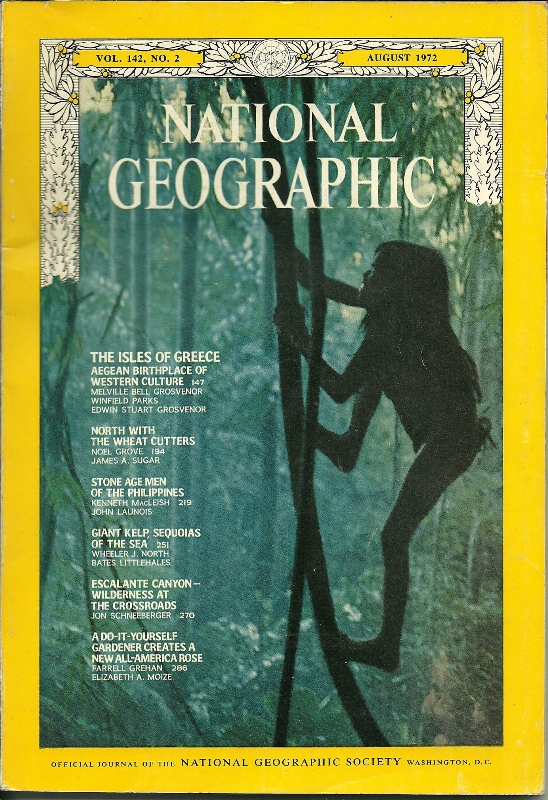 NATIONAL GEOGRAPHIC AUG 72,STONEAGE MEN PHILIPINES (click to enlarge)