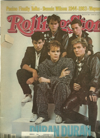 Rolling Stone Mag. 2/2/84, No.414 DURAN DURAN Rolling Stone Mag. 2/2/84, No.414 DURAN DURAN