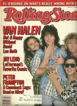 Rolling Stone Mag. 7/3/86, No.477 VAN HALEN Rolling Stone Mag. 7/3/86, No.477 VAN HALEN