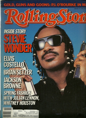 Rolling Stone Mag. 4/10/86, No.471 STEVIE WONDER Rolling Stone Mag. 4/10/86, No.471 STEVIE WONDER