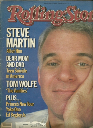 Rolling Stone Mag. 11/8/84, No.434 STEVE MARTIN Rolling Stone Mag. 11/8/84, No.434 STEVE MARTIN