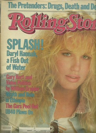 Rolling Stone Mag. 4/26/84, No.420 DARYL HANNAH Rolling Stone Mag. 4/26/84, No.420 DARYL HANNAH