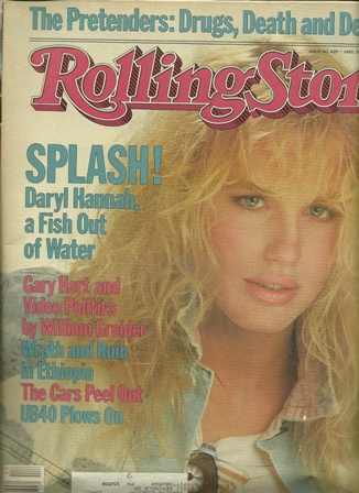 Rolling Stone Mag. 4/26/84, No.420 DARYL HANNAH