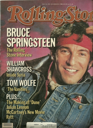 Rolling Stone Mag. 12/6/84 ,No.436BRUCE SPRINGSTEEN Rolling Stone Mag. 12/6/84 ,No.436BRUCE SPRINGSTEEN