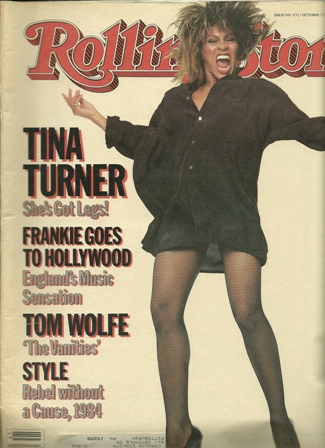 Rolling Stone Mag. 10/11/84 ,No.432 TINA TURNER Rolling Stone Mag. 10/11/84 ,No.432 TINA TURNER